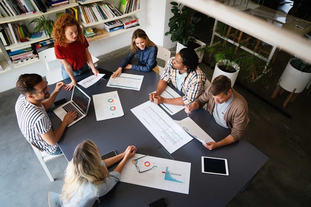 Ox Digital Jaipur Team Working on Social Media Marketing Strategy